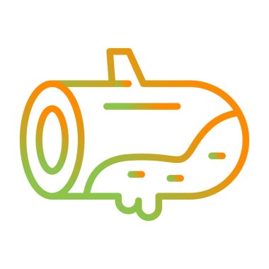 log with yosun, web simgesi vektör illüstrasyonu 