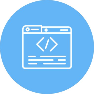 Programlama simgesinin vektör illüstrasyonu