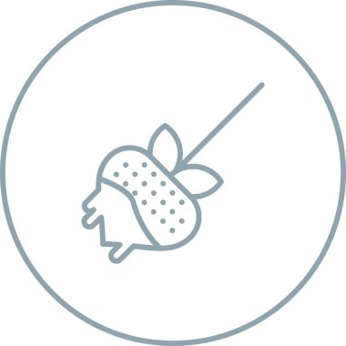 Beyaz arkaplanda izole edilmiş çikolata fondü simgesi 