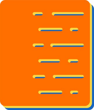 belge dosya simgesi vektör illüstrasyonu