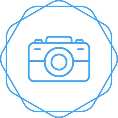 fotoğraf makinesi simgesi, vektör illüstrasyonu 