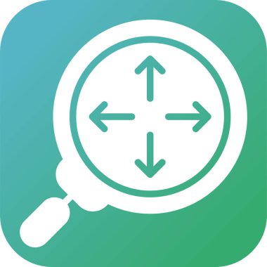 Arama loupe simgesi vektör illüstrasyonu