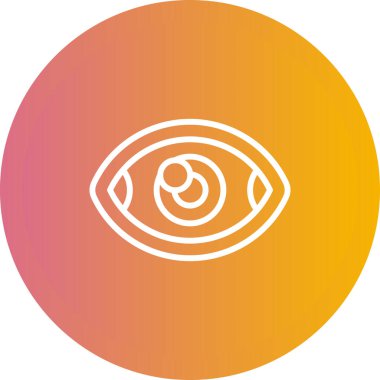 vizyon web simgesi basit illüstrasyon