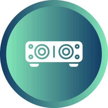 Ses çubuğu simgesi, vektör illüstrasyonu basit tasarım