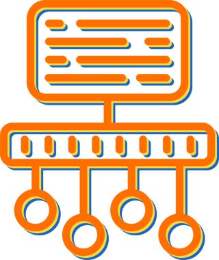 Zaman Çizgisi Web simgesi vektör çizimi