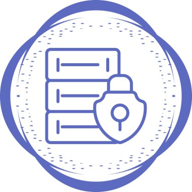 Sunucu web simgesi, vektör çizim