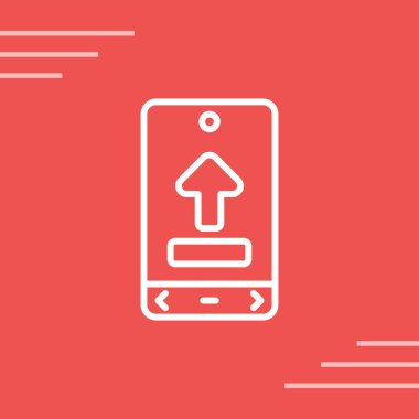 Web simge vektör çizim upload