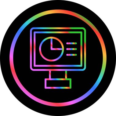 Web simgesi, vektör illüstrasyonu izleniyor