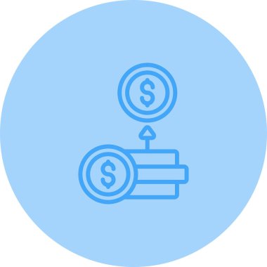 ROI (Yatırım Dönüşü) simgesi, vektör illüstrasyonu 