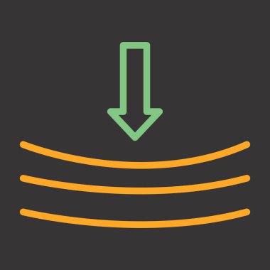  Rekabet baskısı simgesi. vektör illüstrasyonu