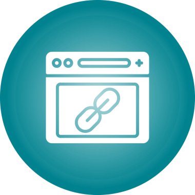 Tarayıcı web simgesi, basit illüstrasyon