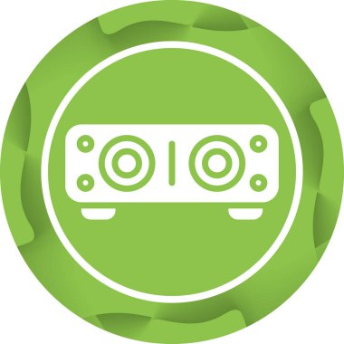 Ses çubuğu simgesi, vektör illüstrasyonu basit tasarım