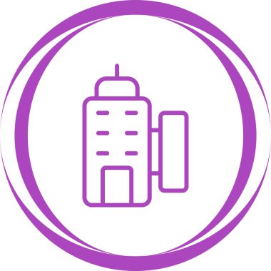 Restoran binası simgesinin vektör illüstrasyonu 