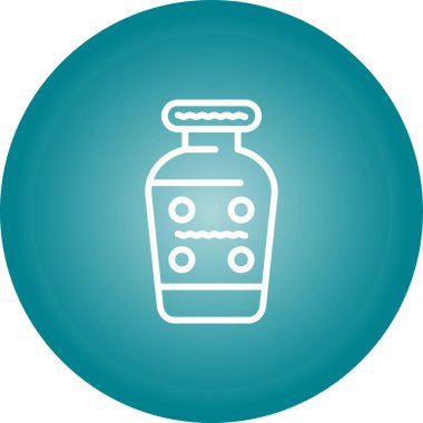 vazo simgesi, vektör illüstrasyonu basit tasarım