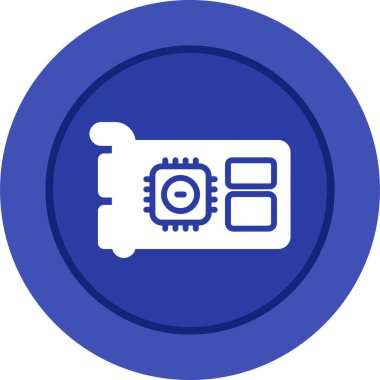 Gpu web simgesi vektör çizimi   