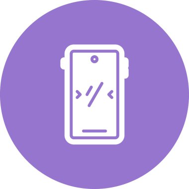 Akıllı telefon simgesinin vektör illüstrasyonu 