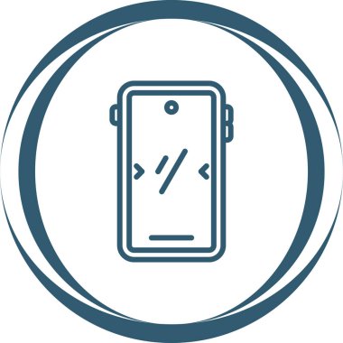 akıllı telefon simgesi, vektör illüstrasyonu basit tasarım