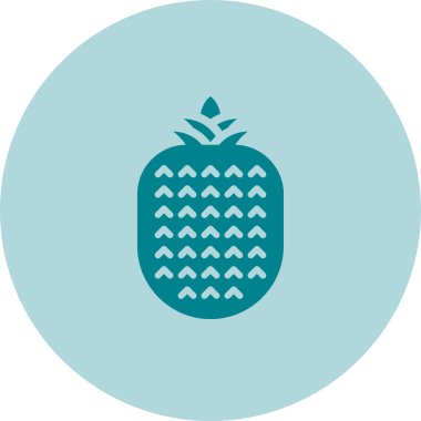 ananas meyve simgesi, web illüstrasyonu