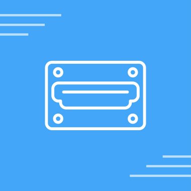 hdmi simgesi, web tasarımı için resimleme
