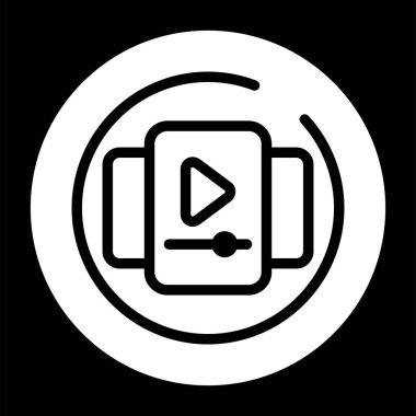 Video Galerisi Çemberi Simgesinin vektör çizimi