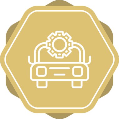 araba simgesi tasarımı, web illüstrasyonu