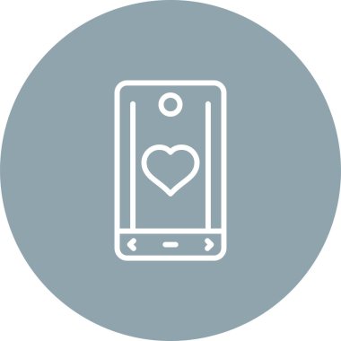 Akıllı telefon simgesinin vektör illüstrasyonu 