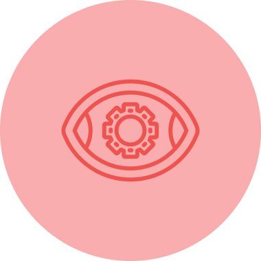 Göz. Web simgesi basit illüstrasyon 