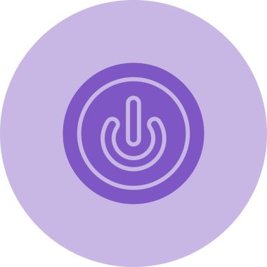 Güç Düğmesi simgesi, vektör illüstrasyonu