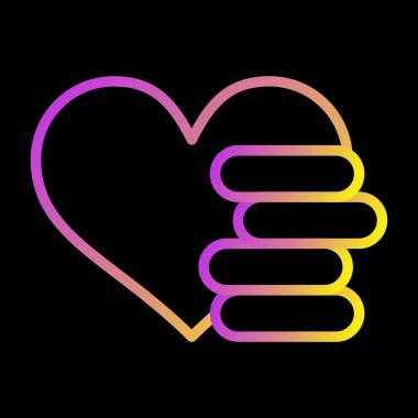  Donör İlişkileri web simgesi vektör illüstrasyonu 