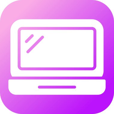 dizüstü bilgisayar web simgesi, vektör illüstrasyonu