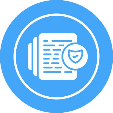 Belge Uyum simgesinin vektör illüstrasyonu