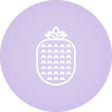 ananas meyve simgesi, web illüstrasyonu