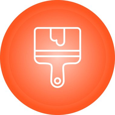 boya fırçası ikonu. Web basit illüstrasyonu