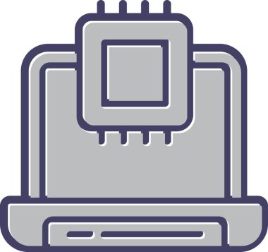 dizüstü bilgisayar web simgesi, vektör illüstrasyonu