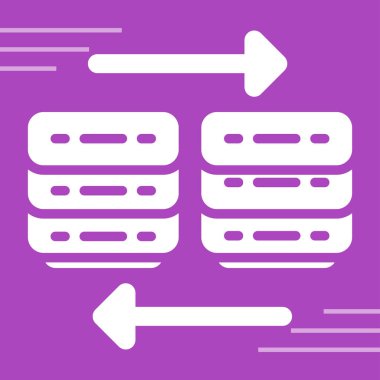 Bulut Göç web simgesi, vektör illüstrasyonu