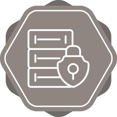 Sunucu web simgesi, vektör çizim