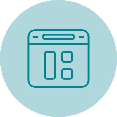 Gösterge paneli ikon vektör illüstrasyonu 