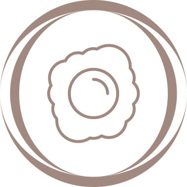 Yumurta simgesi tasarımının vektör çizimi
