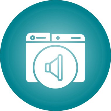 ses simgesi, vektör illüstrasyonu