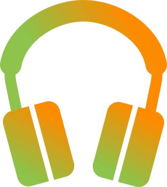 kulaklıklar web simgesi, vektör illüstrasyonu