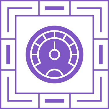 Performans web simgesinin vektör illüstrasyonu 