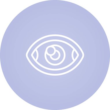 vizyon web simgesi basit illüstrasyon