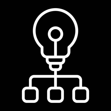 Bir fikrim var. Web simgesi basit illüstrasyon 