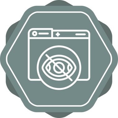 Özel. Web simgesi basit illüstrasyon