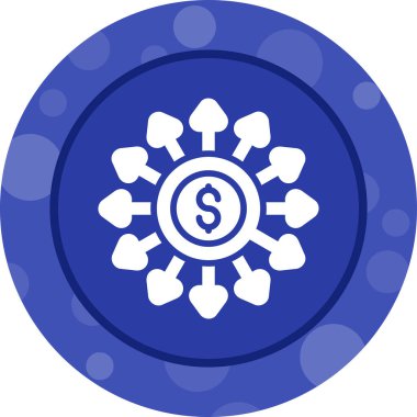  Bütçeleme ve Öngörü web simgesi basit illüstrasyon