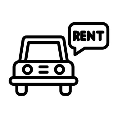 Ulaşım Servis simgesi vektör illüstrasyonuName 