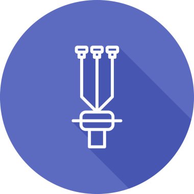 Kablo Sonlandırma Kit simgesi, vektör illüstrasyonu