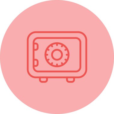 Güvendesin. Web simgesi basit illüstrasyon      