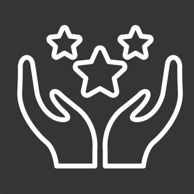 Glory web simgesinin vektör illüstrasyonu