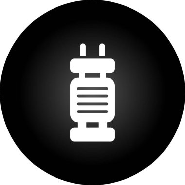 Kapasitör web simgesinin vektör illüstrasyonu